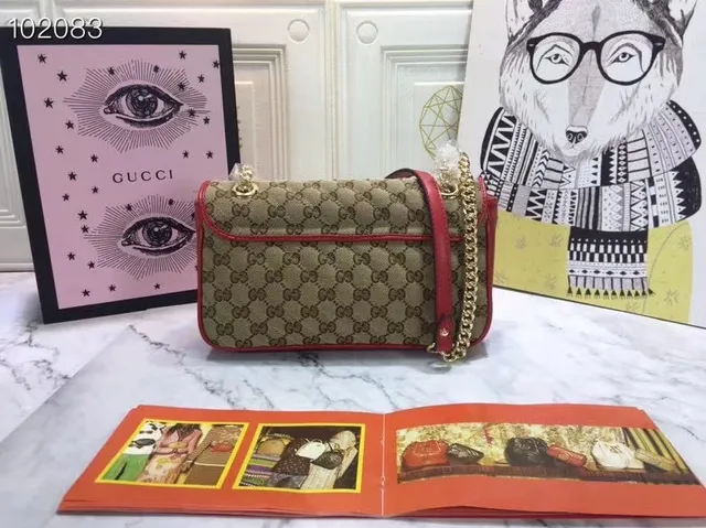 Gucci Dionysus Beige GG Monogram Canvas Chain Bag 8
