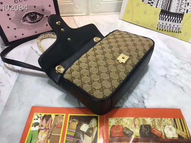 Gucci Dionysus Beige GG Monogram Canvas Chain Bag 13