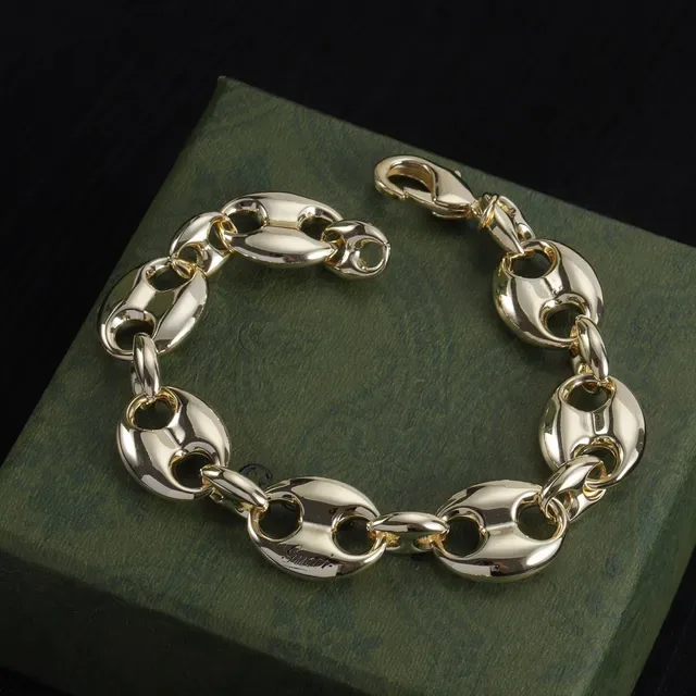 Gucci Gancini Gold Oval-Link Chain Necklace 6