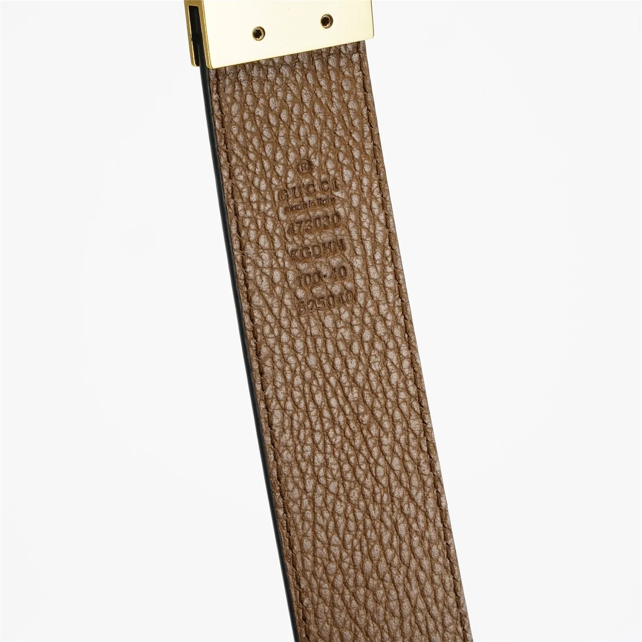 Gucci GG Marmont काले सोने के दानेदार Interlocking G बकले चमड़े की बेल्ट 7