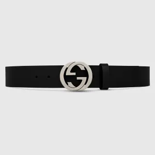 Gucci GG Marmont Black Leather Belt