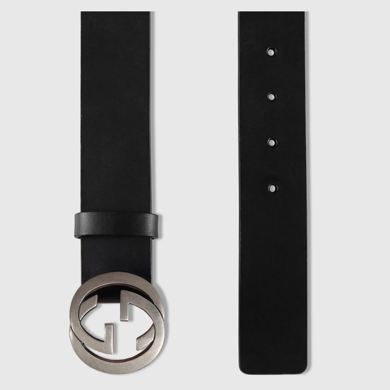 Gucci GG Marmont Black Leather Belt 2