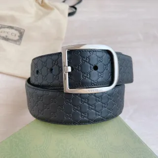 Gucci GG Marmont কালো চামড়ার বেল্ট