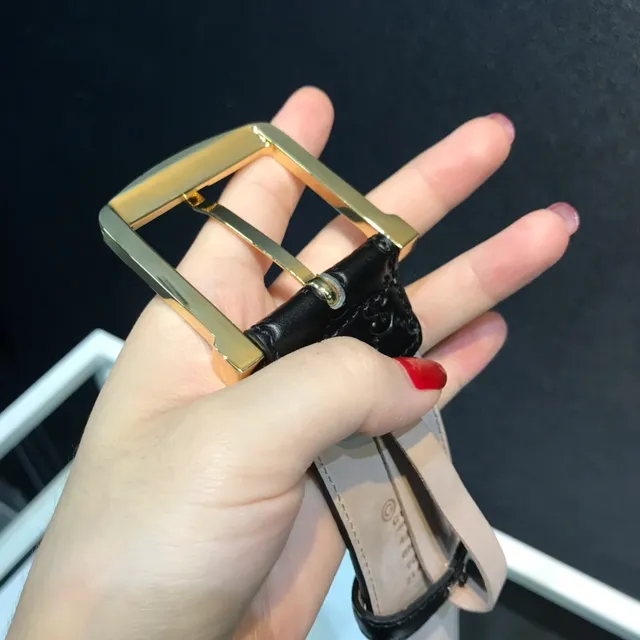 Gucci GG Marmont Embossed Black Leather Belt 3