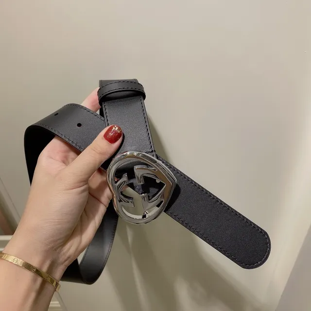 Gucci GG Marmont Heart Buckle Black Leather Belt 5