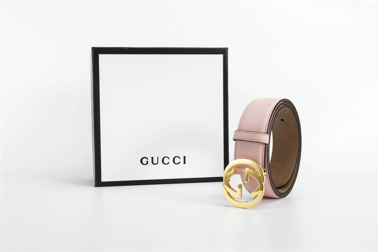 Gucci GG Marmont Pink Leather Belt 6