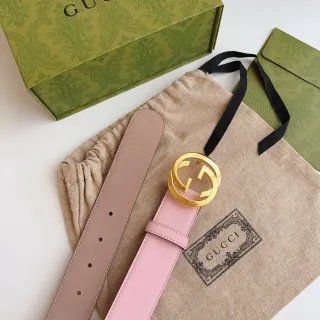 Gucci GG Marmont Pink Leather Belt