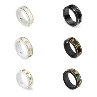 Gucci GG Marmont Rotating Ceramic Ring