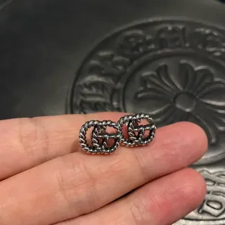 Gucci GG Marmont Twisted Rope Interlocking G Earrings