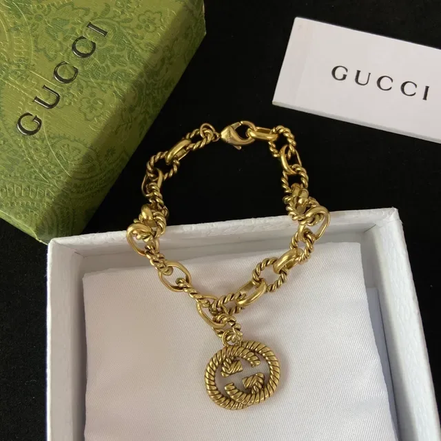 Gucci GG Marmont Twisted Rope-Link Gold-Tone Necklace 4