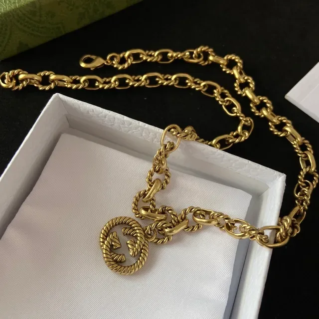 Gucci GG Marmont Twisted Rope-Link Gold-Tone Necklace 5
