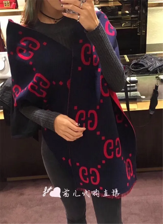 Gucci GG Monogram وشاح كشمير مزدوج الوجه 3
