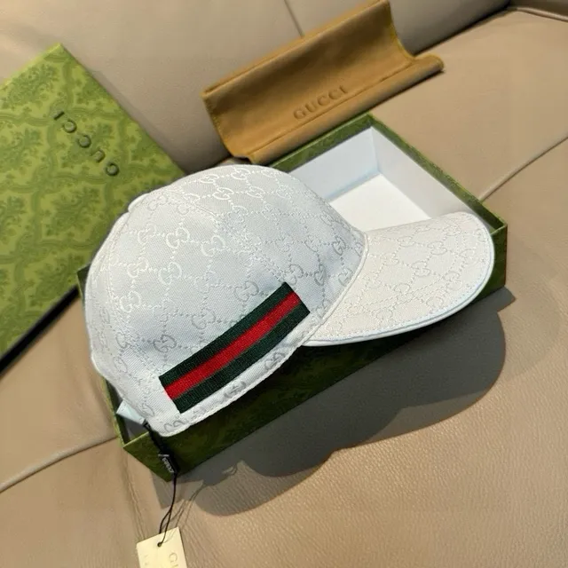 Gucci GG Monogram Web Stripe Baseball Cap 8