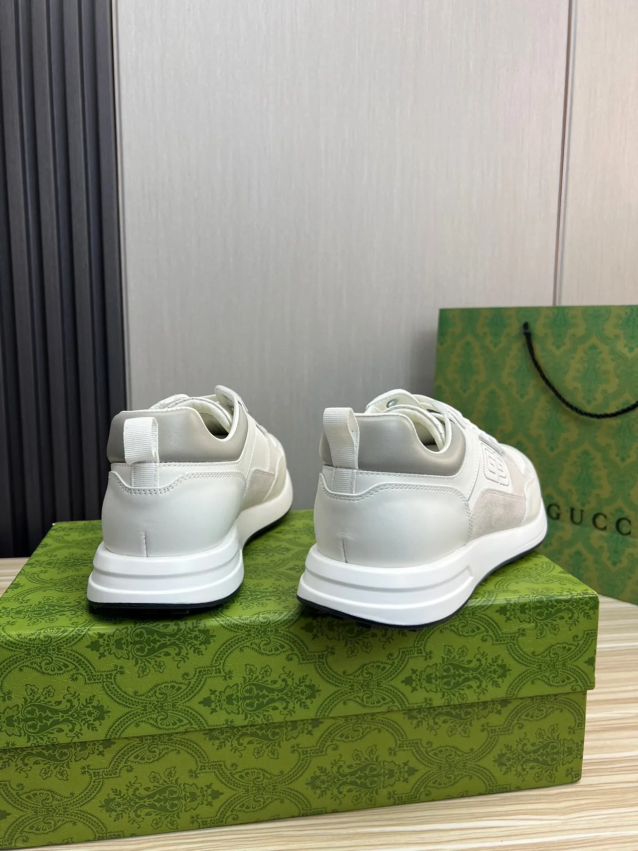 Gucci GG Tennis 1977 Off-White and Gray Lifestyle Sneakers 5