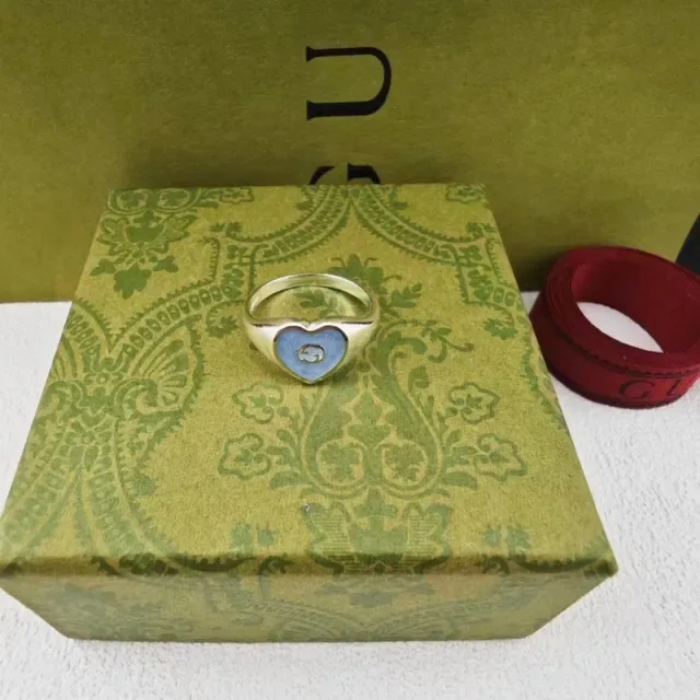 Gucci Heart Enamel Interlocking G Jewelry Set Necklaces 3
