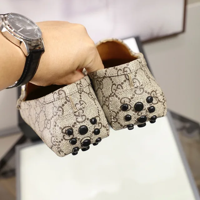 Gucci Horsebit 1955 Beige GG Monogram mocassins 2