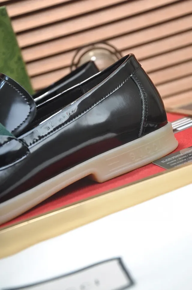 Gucci Horsebit 1955 Noir et Beige GG Monogram Mocassins 2