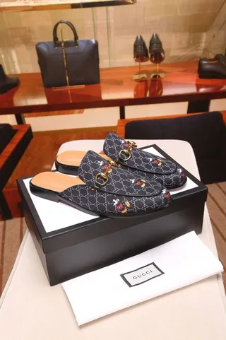 Gucci Horsebit 1955 Negro GG Monogram Bordado floral Mocasines 6