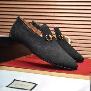 Gucci Horsebit 1955 黑色 GG Monogram Loafers