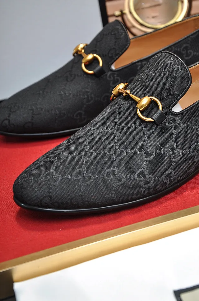 Gucci Horsebit 1955 Noir GG Monogram Loafers 2