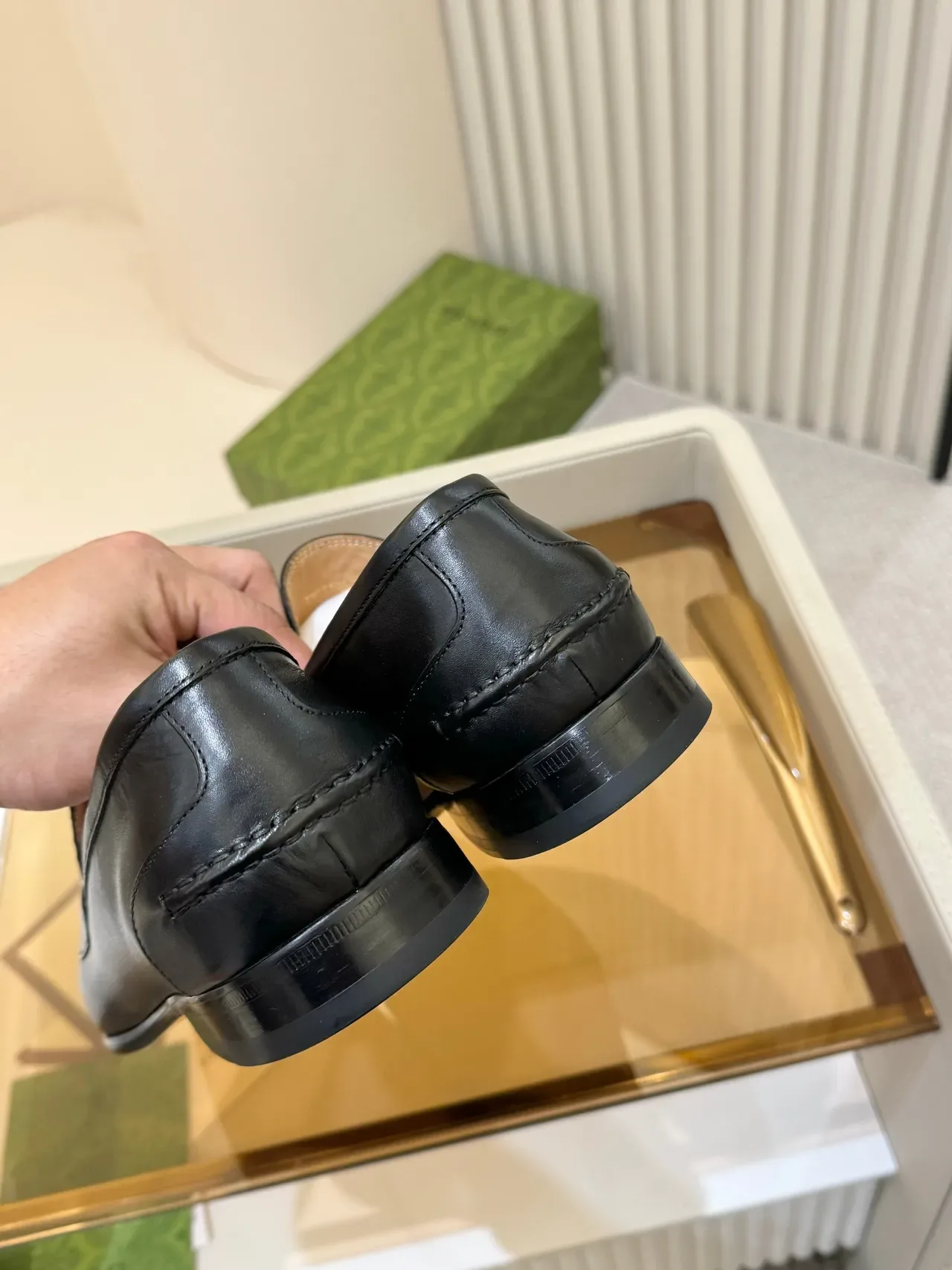 Gucci Horsebit 1955 Mocassin Noir en Cuir Horsebit 3