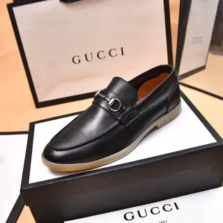 Gucci Horsebit 1955 黑色皮革 Horsebit 乐福鞋