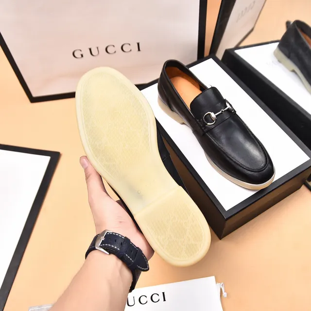 Gucci Horsebit 1955 Black Leather Horsebit Loafer 7