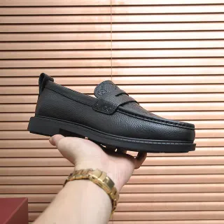 Gucci Horsebit 1955 黑色磨砂皮革乐福鞋