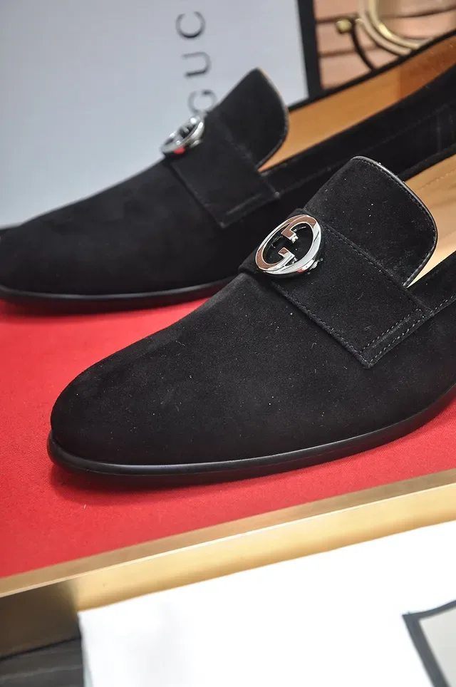 Gucci Horsebit 1955 Black Suede Loafers 2