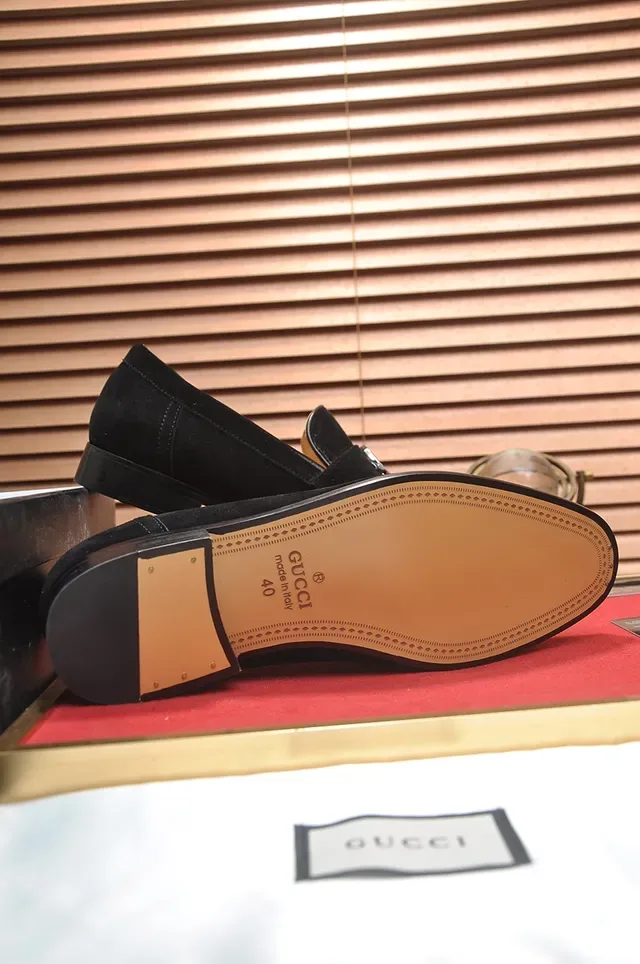 Gucci Horsebit 1955 Black Suede Loafers 3