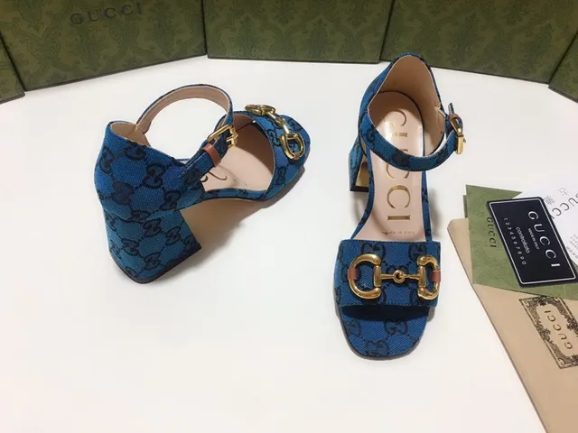 Gucci Horsebit 1955 Blue GG Supreme toile pompes 6