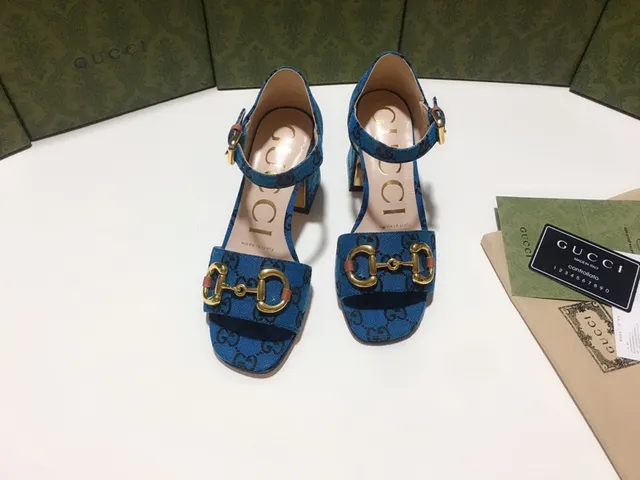 Gucci Horsebit 1955 Blue GG Supreme toile pompes 7
