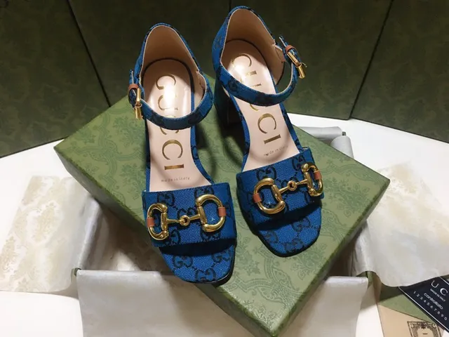 Gucci Horsebit 1955 Blue GG Supreme toile pompes 9