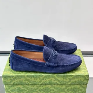 Gucci Horsebit 1955 नीला स्यूड लोफर