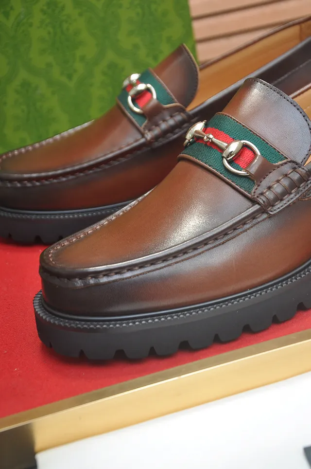 Gucci Horsebit 1955 Mocassin Cuir Marron Noir avec Boucle 3