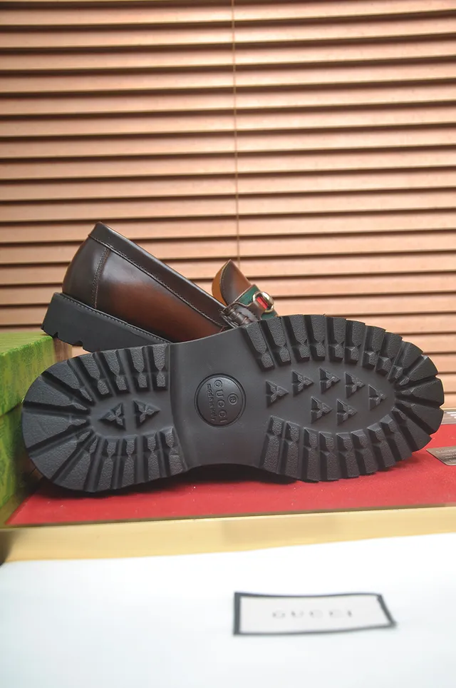 Gucci Horsebit 1955 Mocassin Cuir Marron Noir avec Boucle 4