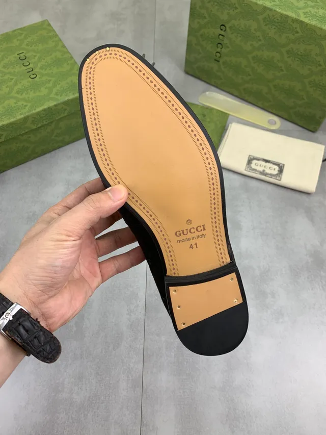 Gucci Horsebit 1955 Marron GG Monogram Daim Mocassins 3