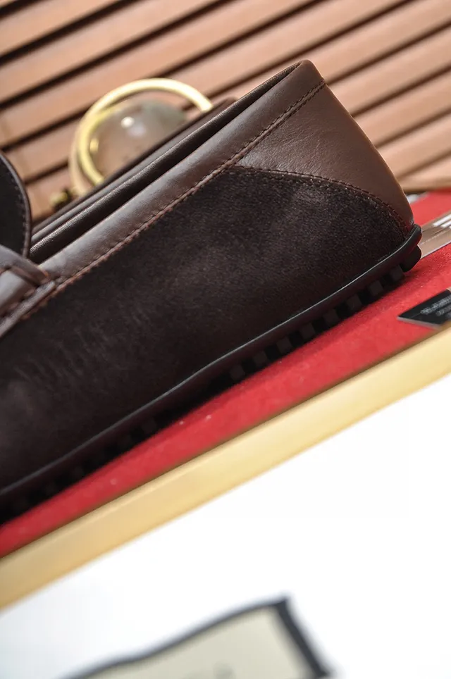 Gucci Horsebit 1955 Brown Suede Loafers 3
