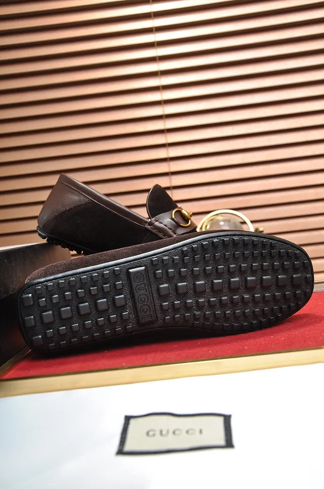 Gucci Horsebit 1955 Brown Suede Loafers 4