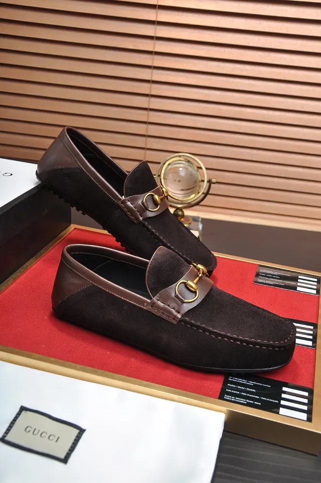 Gucci Horsebit 1955 Brown Suede Loafers 5
