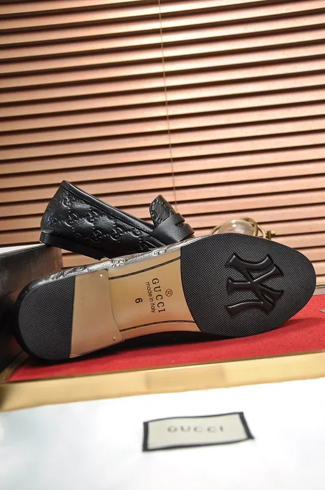 Gucci Horsebit 1955 Embossed GG Black Leather Loafers 4