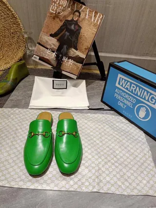 Gucci Horsebit 1955 vert cuir Horsebit loafers 3