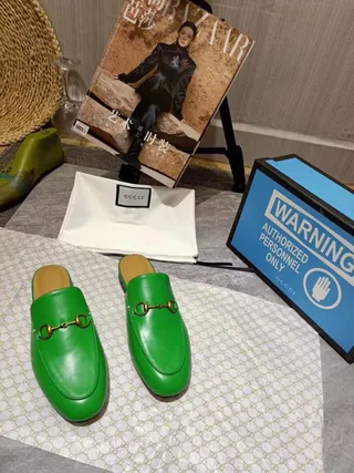 Gucci Horsebit 1955 vert cuir Horsebit loafers 8