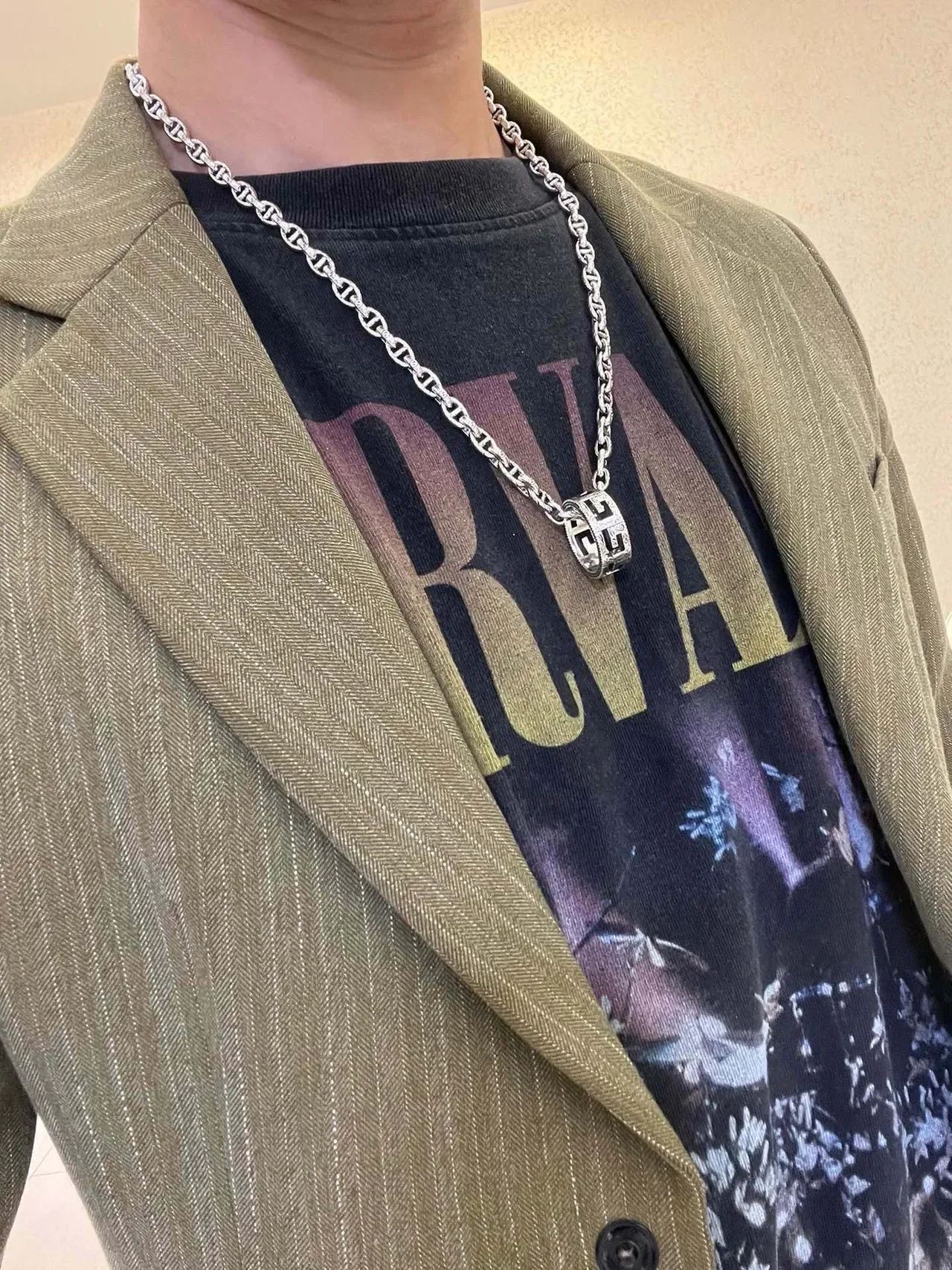 Gucci Horsebit 1955 Interlocking G-Link Silver-Tone Necklace 2