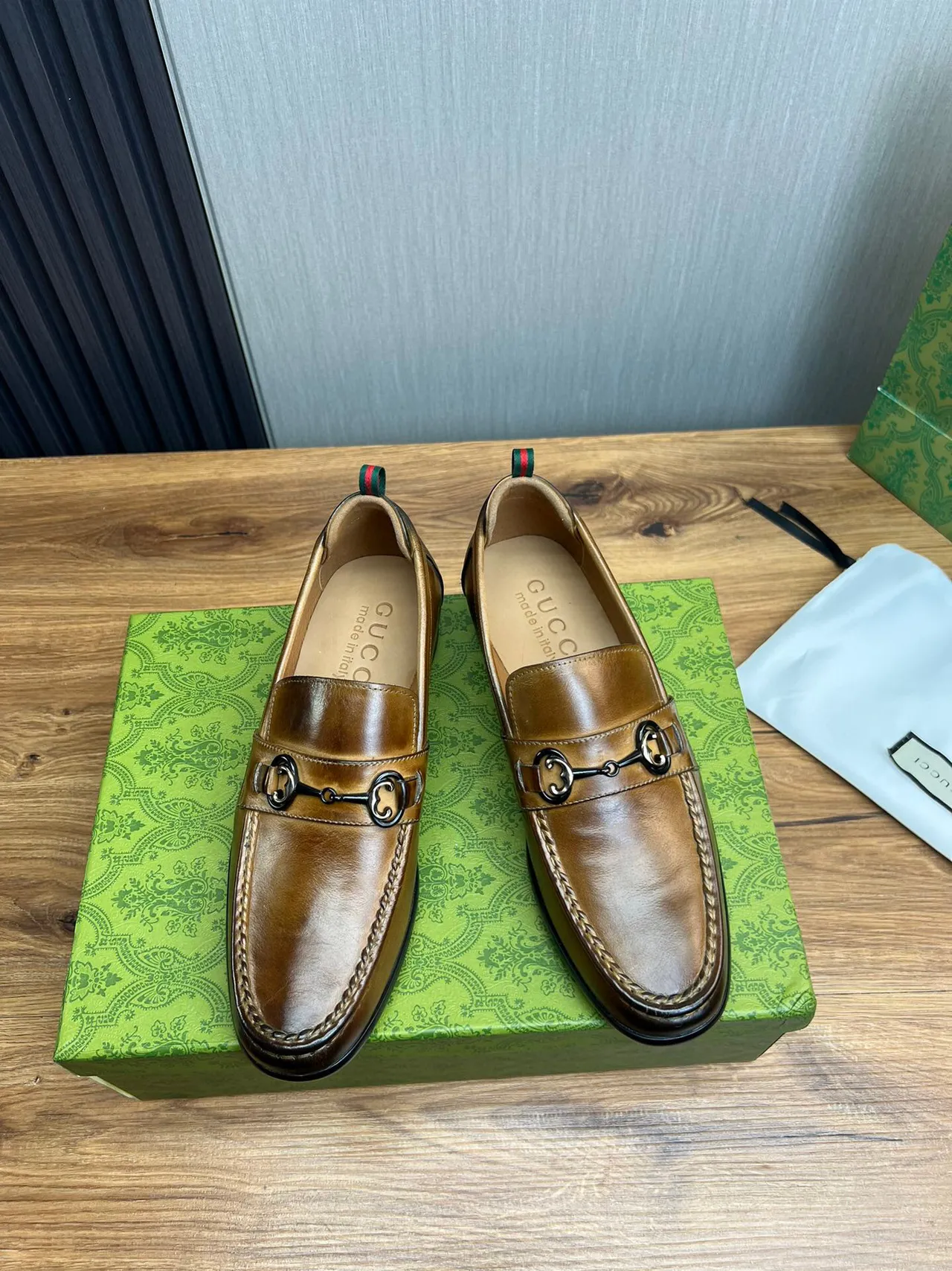 Gucci Horsebit 1955 Tan Leather Loafer 2
