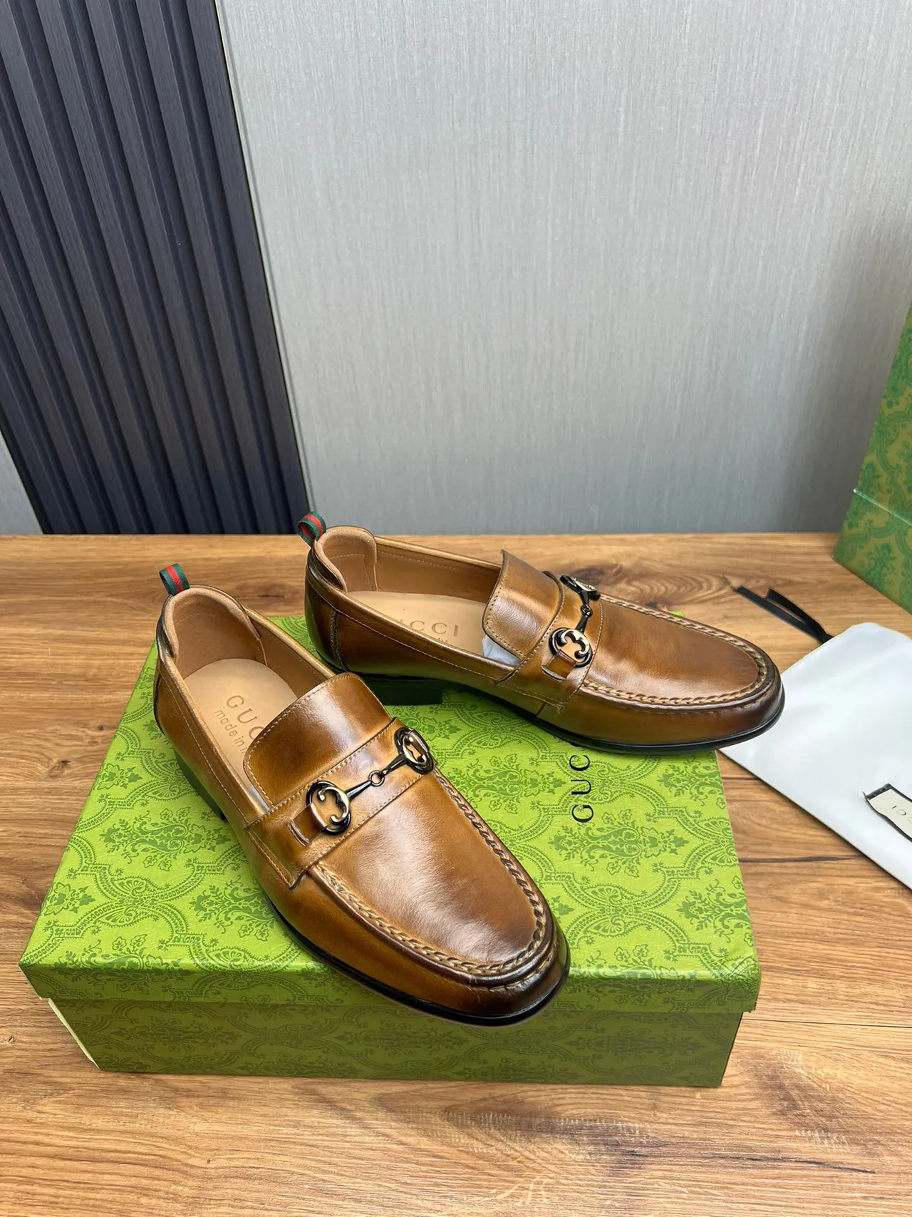 Gucci Horsebit 1955 Tan Leather Loafer 3