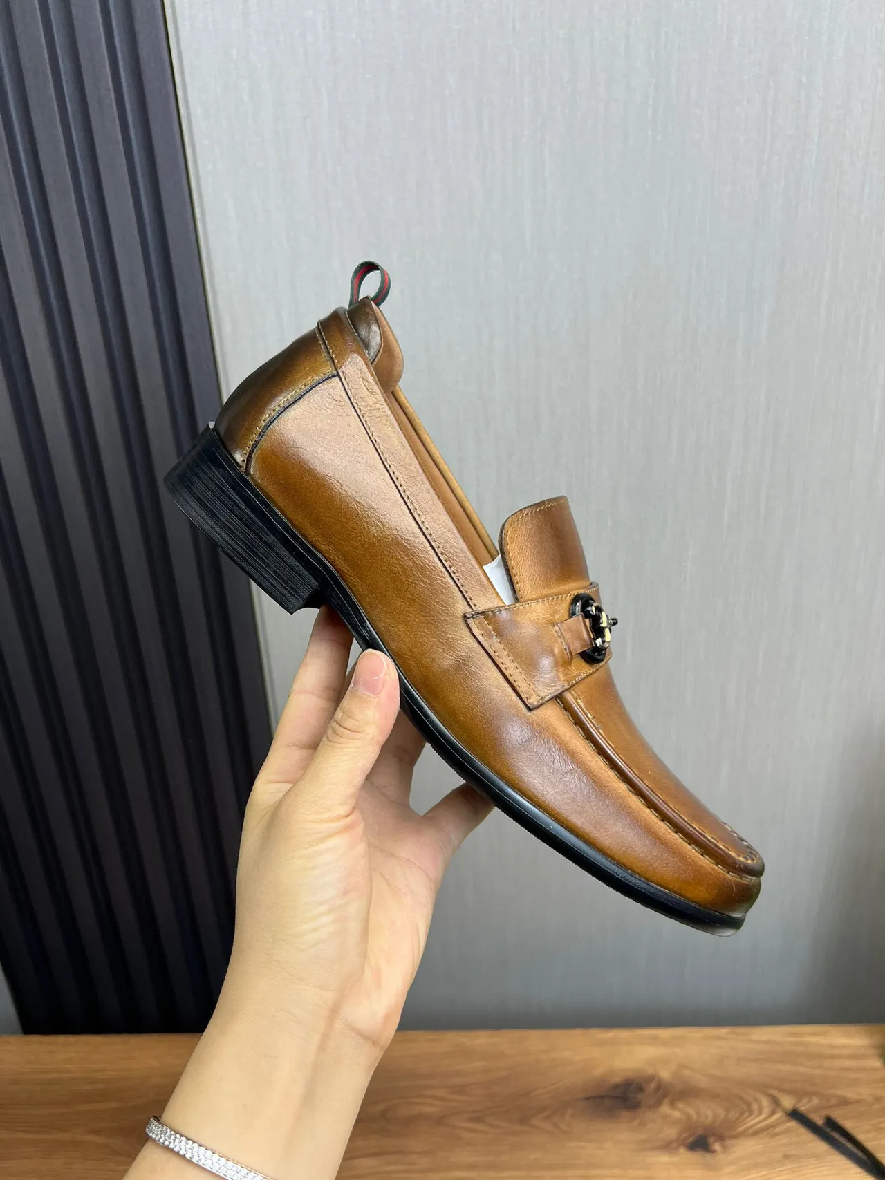 Gucci Horsebit 1955 Tan Leather Loafer 4