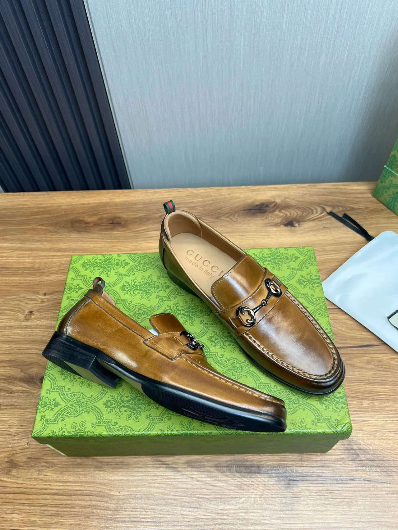 Gucci Horsebit 1955 Tan Leather Loafer 5