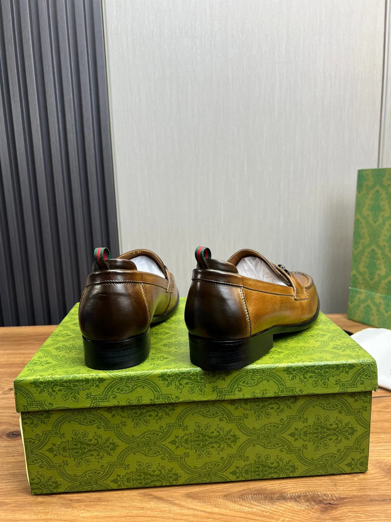 Gucci Horsebit 1955 Tan Leather Loafer 6