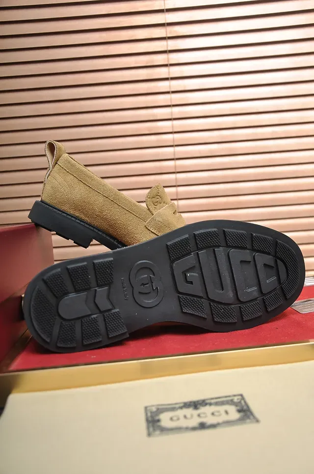Gucci Horsebit 1955 Tan Suede Loafers 3